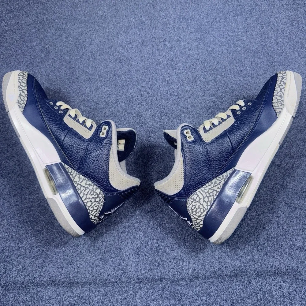 Size 10 - Worn Air Jordan 3 Retro Georgetown Men's No Box Preowned CT8532-401
